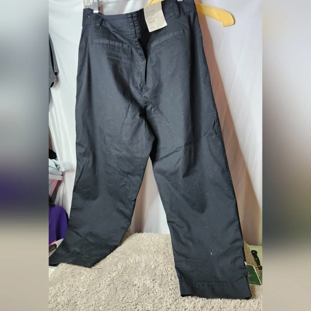 A New Day Women's High-Rise Straight Ankle Chino Pants Black Size 14